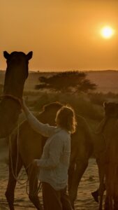 Jaisalmer_Wüstensafari_Jessi Sonnenuntergang